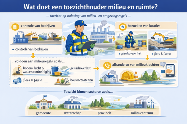 Alles over het beroep toezichthouder milieu en ruimte Wat doet een toezichthouder milieu en ruimte